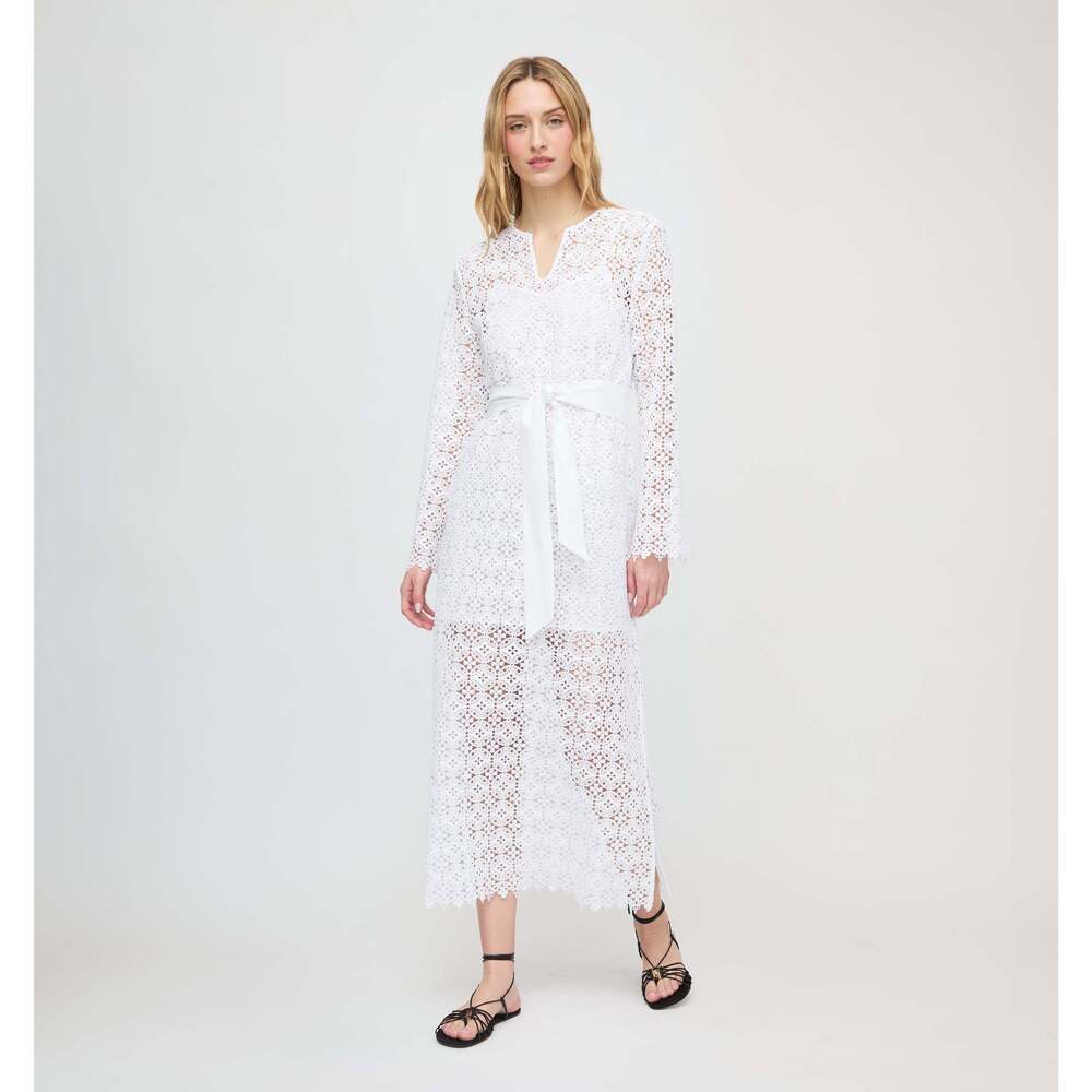 Hill House Home The Darinka Dress - White Medallion Lace Size LWhite Medallion L